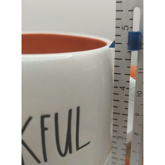 NWT Peanuts X Rae Dunn Snoopy "Thankful" Mug With Fall Pumpkin - Picture 11 of 11